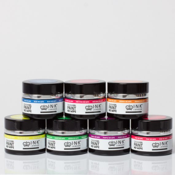 No Wipe Gel Paint - Neon Team (7x6ml)